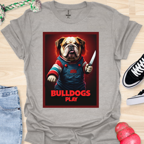 Bulldogs Play - Halloween - V1 - Redhead Bulldog T-Shirt
